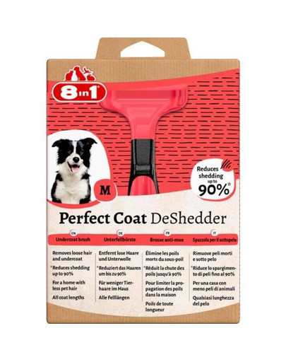 Perfect Coat DeShedder Dog M - narzędzie do wyczesywania podszerstka dla psa M