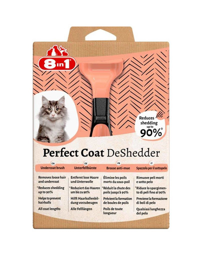 Perfect Coat DeShedder Cat - narzędzie do wyczesywania podszerstka dla kota