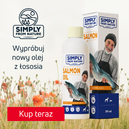 Simply From Nature Oleje z łososia dla psów i kotów