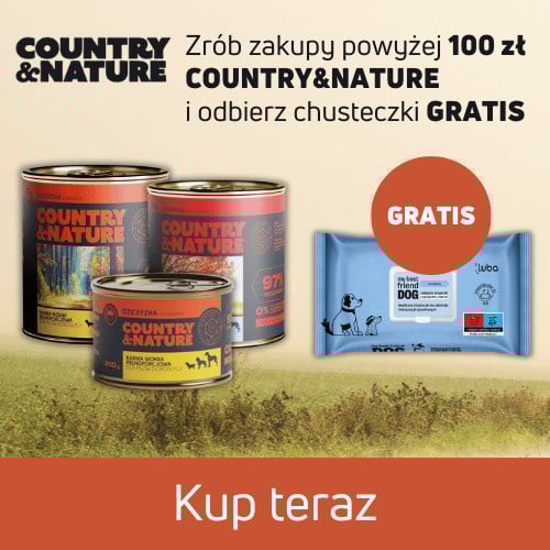 Promocja COUNTRY&NATURE do zamówień powyżej 100 zł chusteczki GRATIS