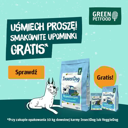 Promocja Green Petfood karma sucha dla psa  + 900g & Denties GRATIS