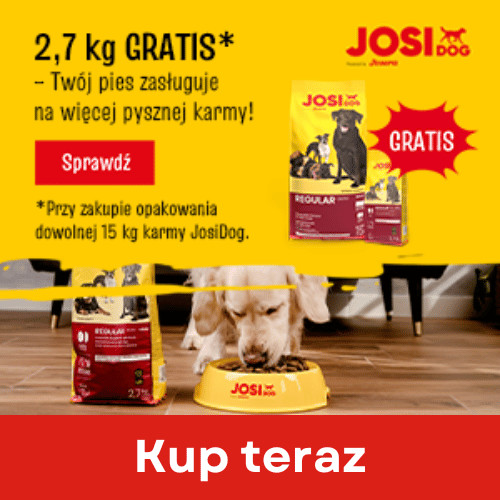 Promocja karma sucha dla psa JOSIDOG 10/15kg + 2,7 kg GRATIS