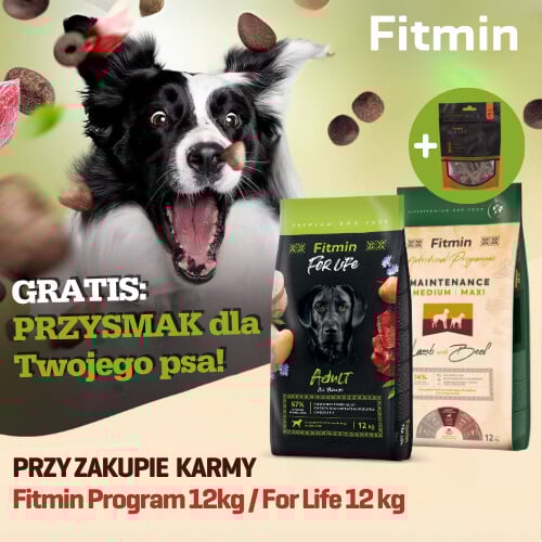 Promocja FITMIN przy zakupie wybranych karm przysmak GRATIS
