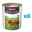 ANIMONDA GranCarno zestaw z wołowiną i kaczymi sercami 6 x 800 g