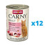 ANIMONDA Carny zestaw Wołowina/Indyk/Krewetki 12 x 400 g