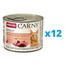 ANIMONDA Carny Adult zestaw kurczak, indyk i kacze serca 12 x 200 g