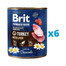 BRIT Premium by Nature indyk i wątroba mokra karma dla szczeniąt 6 x 800 g