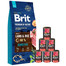 BRIT Premium By Nature Sensitive Lamb 15 kg + mokra karma z wołowiną 6x400 g