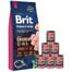 BRIT Premium By Nature Junior Large L 15 kg + mokra karma z cielęciną 6x400 g