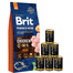 BRIT Premium By Nature Sport 15 kg + mokra karma z drobiem 6x1240 g
