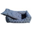 Legowisko sofa z poduszką 64 x 48 cm popielaty z łapkami