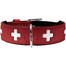 Swiss Obroża skórzana roz. S-M (50) 35-43/3,9 cm czerwony