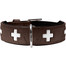 Swiss Obroża skórzana rozm. M (55) 41-49/3,9 cm brązowy