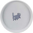 Miska ceramiczna dla kota z kocim motywem 0,6l/23cm szara