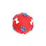 DOG LIFE STYLE Piłka ze wzorem łapek i kości 6cm czerwona