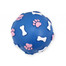DOG LIFE STYLE Piłka ze wzorem łapek i kości 9cm niebieska