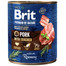 BRIT Premium by Nature 12 x 800 g wieprzowina i przełyk