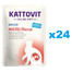 KATTOVIT Feline Diet Niere/Renal kaczka 24 x 85 g