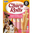 Churu Rolls Chicken 8x12g wrapy z kurczakiem i łosośiem dla psów