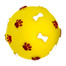 DOG LIFE STYLE gumowa piłka dla psa żółta