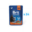 BRIT PREMIUM Pouch Salmon Sterilized 24 x 100g z łososiem dla kotów sterylizowanych