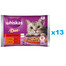 WHISKAS Adult saszetka 52x85g Zestawy Klasyczne mokra karma dla kotów w galaretce kawałki z wołowiną i drobiem, jagnięciną i kaczką