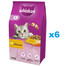 WHISKAS Adult 6x1,4 kg sucha karma pełnoporcjowa dla dorosłych kotów z pysznym kurczakiem