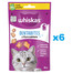 WHISKAS Dentabites 6x40 g dentystyczny przysmak dla dorosłych kotów