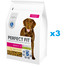 PERFECT FIT Adult 1+ sucha karma pełnoporcjowa dla dorosłych psów dużych ras bogata w kurczaka 3x2,6kg