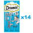 DREAMIES Meaty Sticks pałeczki z wybornym łososiem dla dorosłych kotów 14x30 g