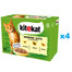KITEKAT Drobiowa Uczta saszetka 48x85 g mokra karma pełnoporcjowa dla dorosłych kotów z kurczakiem, indykiem i drobiem w galaretce