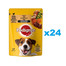PEDIGREE Adult saszetka 24x100g mokra karma dla dorosłych psów kawałki kurczaka i warzywa w sosie