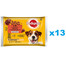 PEDIGREE Adult Wybór Smaków w galaretce 52x100g mokra karma dla dorosłych psów kawałki bogate w kurczaka i w mieszankę jagnięciny i wątróbki