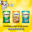 DREAMIES Creamy MEGA PACK karma uzupełniająca z kurczakiem i z łososiem 12x10 g