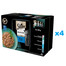 SHEBA Selection Rybne Smaki saszetki 48x85 g mokra karma pełnoporcjowa dla dorosłych kotów w sosie kawałki z łososiem i dorszem czarnym, białą rybą, rybą oceaniczną, dorszem