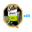SHEBA Sauce Collection tacka 22x85 g mokra karma pełnoporcjowa dla dorosłych kotów kawałki z królikiem i warzywami w sosie
