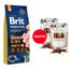 BRIT Premium By Nature Junior Medium M Chicken 15 kg + WOOLF Chicken And Rawhide Twister 2 x 100g suszona skóra owinięta kurczakiem GRATIS