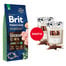 BRIT Premium By Nature Junior Extra Large XL Chicken 15 kg + WOOLF Chicken And Rawhide Twister 2 x 100g suszona skóra owinięta kurczakiem GRATIS