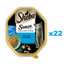 SHEBA Sauce Collection tacka 22x85 g mokra karma pełnoporcjowa dla dorosłych kotów w sosie