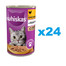 WHISKAS Adult puszka 24x400 g mokra karma pełnoporcjowa dla dorosłych kotów w galaretce