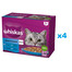 WHISKAS Adult saszetka 48x85g Rybne Przysmaki mokra karma dla dorosłych kotów w galaretce z: łososiem, tuńczykiem, dorszem, białą rybą