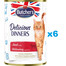 BUTCHER'S Delicious Dinners w galaretce 6 x 400g puszka dla kota
