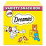 DREAMIES Variety Snack Box Chrupiące przysmaki dla kota o smaku kurczaka, sera i łososia 12x60 g