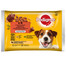 PEDIGREE Adult Wybór Smaków w galaretce 4x100g mokra karma dla dorosłych psów kawałki bogate w kurczaka i w mieszankę jagnięciny i wątróbki