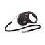 Smycz New Classic S Sznurek 5 m. Czarna. do 12 kg