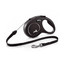 Smycz New Classic S Sznurek 8 m. Czarna. do 12 kg