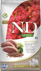 N&D Quinoa Dog Neutred Adult Madium & Maxi duck, broccoli & asparagus 2.5 kg kaczka, brokuł i szparagi dla psów po kastracji