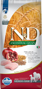 N&D Ancestral Grain dog Adult Medium & Maxi Chicken & pomegranate 12 kg