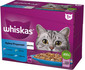 WHISKAS Adult saszetka 12x85g Rybne Przysmaki mokra karma dla dorosłych kotów w galaretce z: łososiem, tuńczykiem, dorszem, białą rybą