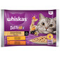 WHISKAS Adult saszetka 4x85g Kremowe Wariacje mokra karma dla dorosłych kotów w sosie z: kurczakiem i warzywami, jagnięciną i indykiem